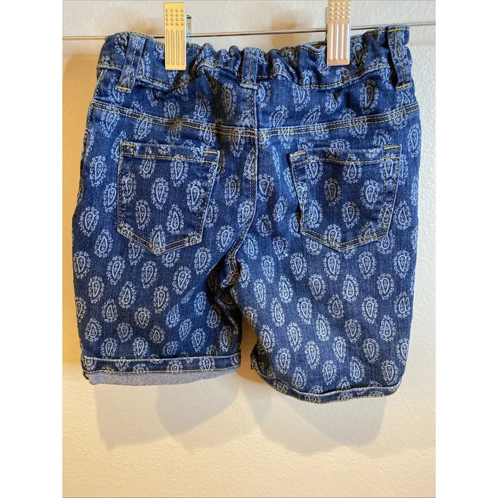 Gymboree Girls Blue Denim Bermuda Short Size 6 2017 Tag Paisley‎